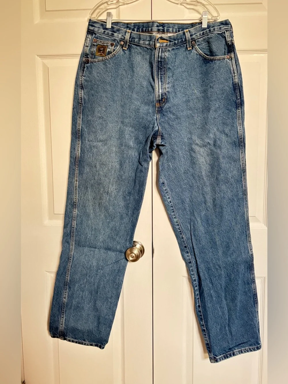 Cinch Jeans Mens 38x34 Straight Leg Blue Denim Western Cowboy Workwear